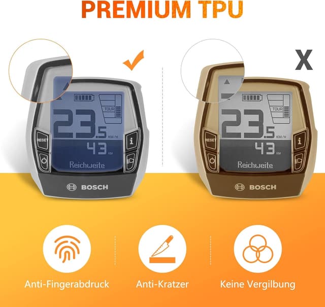 Thumbnail 6 de CLOPAE 2er-Set Displayschutz & Schutzhülle für E-Bike-Displays (transparent) – passend für Bosch Intuvia