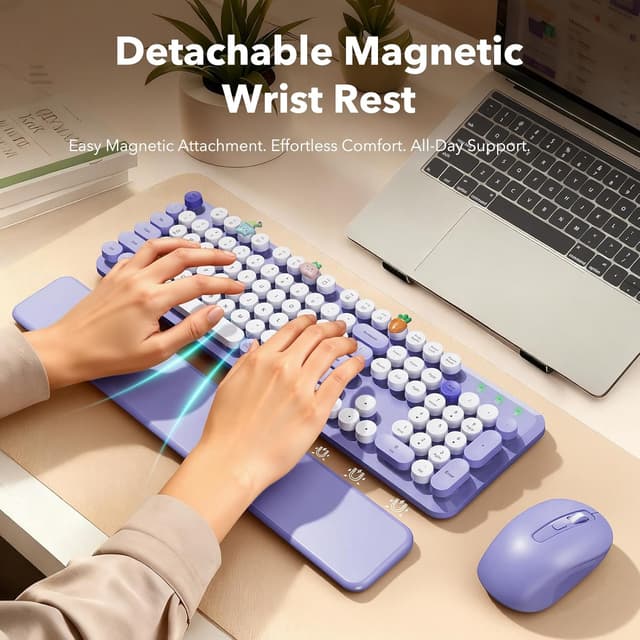 Detalle 2 de SABLUTE Wireless Keyboard 2.4GHz ⌨