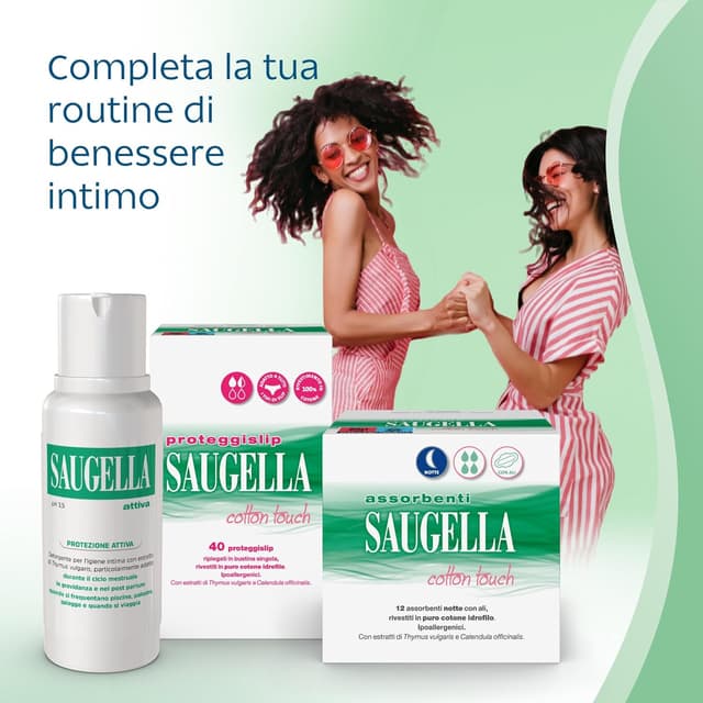 Thumbnail 6 de Saugella Assorbenti Cotton Touch Notte con ali, 36 assorbenti cotone (azione antibatterica, antiodore)