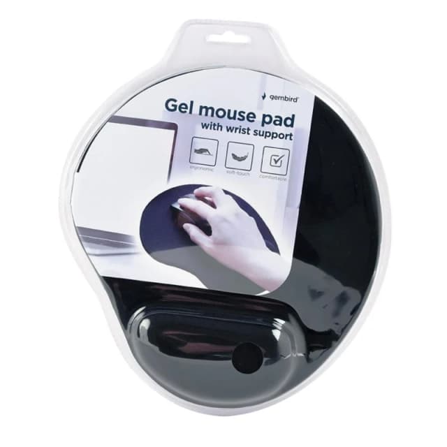 Detalle 2 de Gembird MP-GEL-BLACK alfombrilla gel