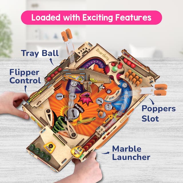 Detalle 2 de Smartivity DIY Pinball Machine 8-14