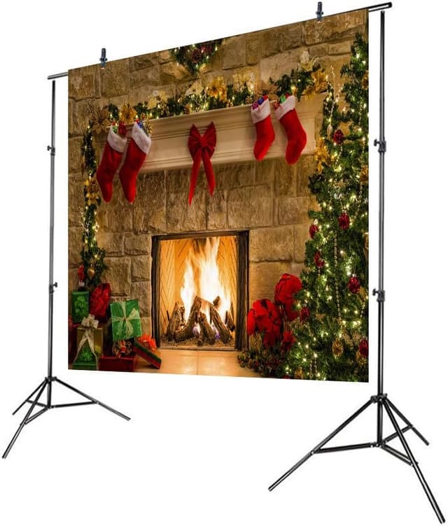 Thumbnail 2 de Aisnyho Christmas Backdrop 8x6ft for Photo Shoots
