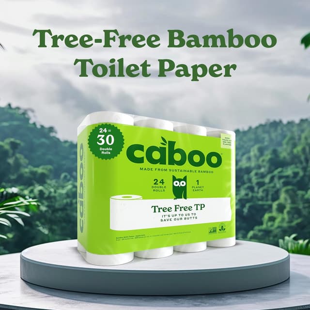 Thumbnail 2 de Caboo CBT300-12 Bamboo Toilet Paper 300 Sheets