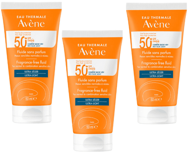 Imagen de Avène Solar Fluido SPF50+ 3x50 ml en OfertitasTOP