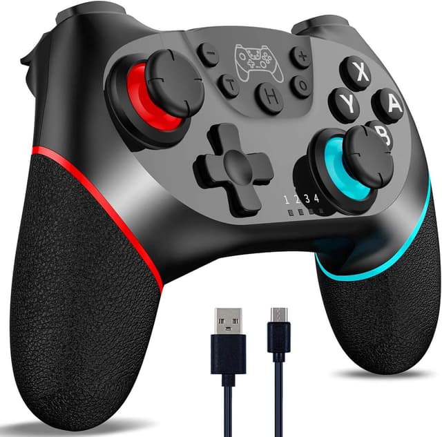 Detalle de Manette Switch/Switch 2 sans fil rechargeable Sendowtek (Bluetooth) pour PC