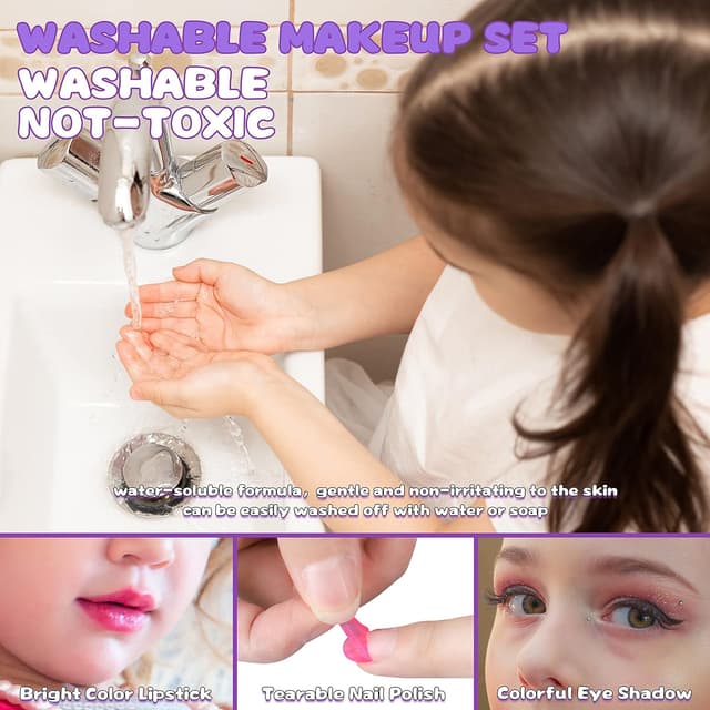 Thumbnail 4 de Kids Makeup Kit 54 Pcs Purple ๐