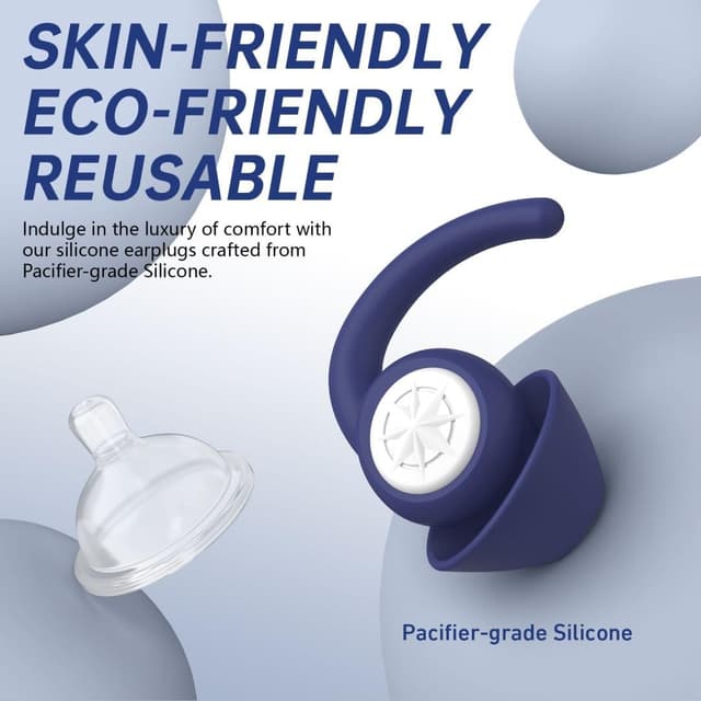 Thumbnail 1 de Hengiee Bouchons D'oreilles Silicone 33dB