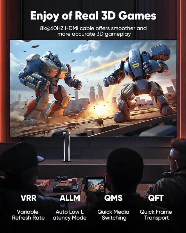 Thumbnail 5 de Snowkids HDMI 2.1 75ft Fiber Optic Cable 48Gbps