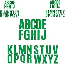 Imagen de Green alphabet letter stickers 100mm en OfertitasTOP