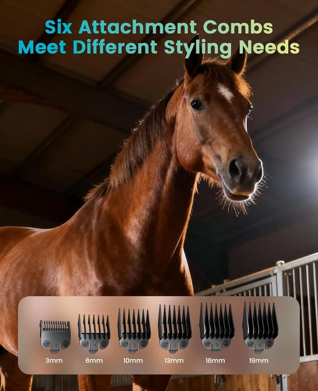 Thumbnail 6 de oneisall Cordless Horse Clippers Ultra Quiet