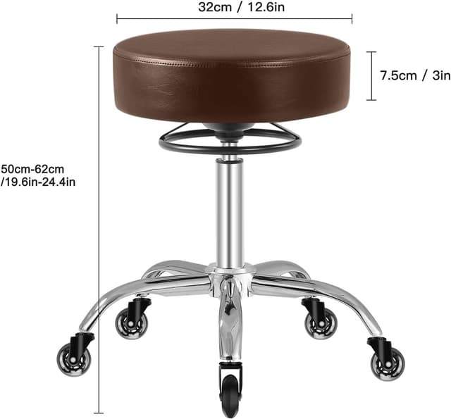 Thumbnail 1 de OUTMASTER Rollhocker 50–62 cm höhenverstellbar für Salon