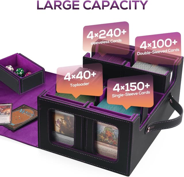 Thumbnail 1 de STTRBOX Trading Card Storage Box 11 x 7.9 🎴