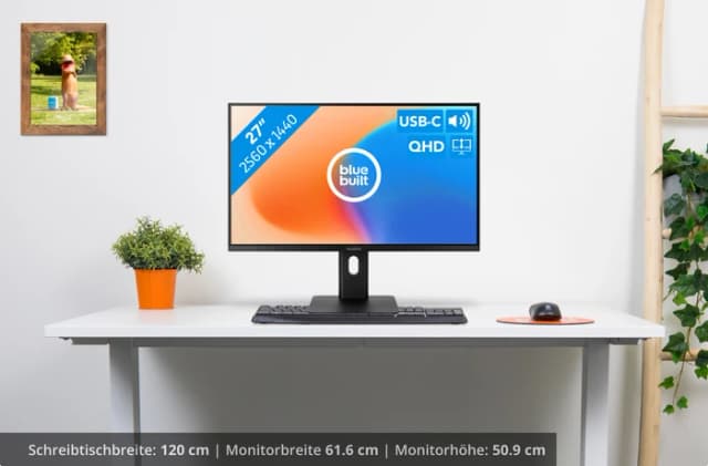 Thumbnail 14 de BlueBuilt 27 Zoll Quad HD Monitor