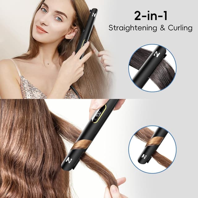 Thumbnail 3 de Nicebay 1” Titanium Flat Iron 450°F
