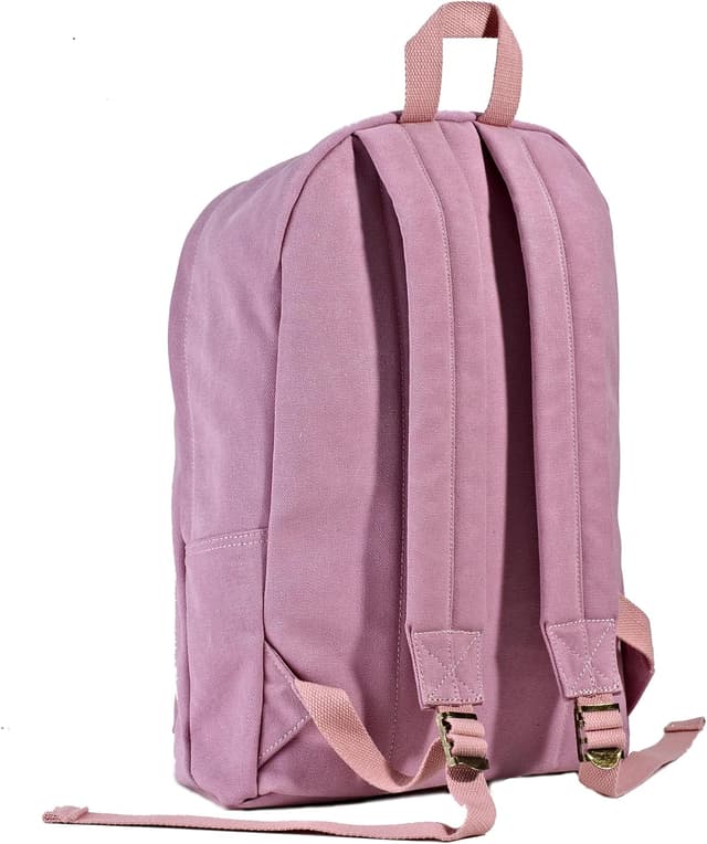 Detalle de Seemeroad Canvas Vintage Backpack – lightweight travel daypack with laptop compartment