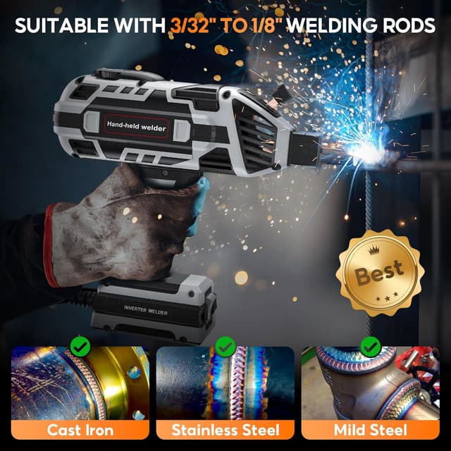 Detalle 2 de Portable Handheld Welding Machine 110V IGBT Welder