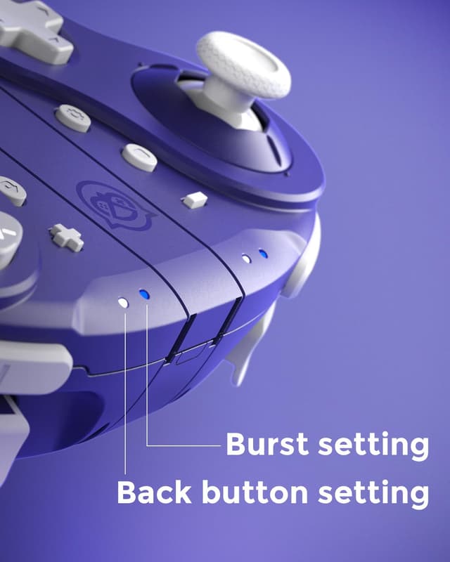Detalle de NYXI Wizard kabelloser GameCube-Controller für Switch 2 mit Hall-Effekt-Joystick, programmierbaren Tasten und Gyro