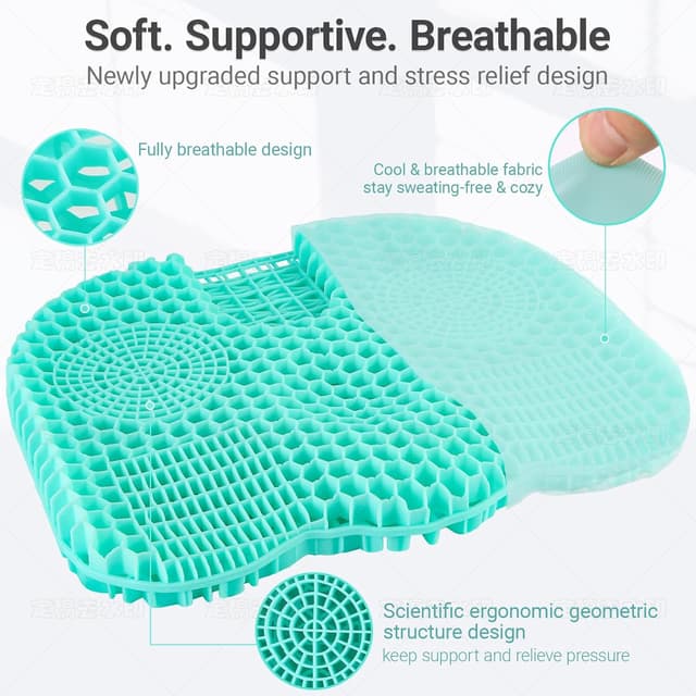 Thumbnail 2 de Firhuza Gel Seat Cushion 46 x 37 x 5 cm