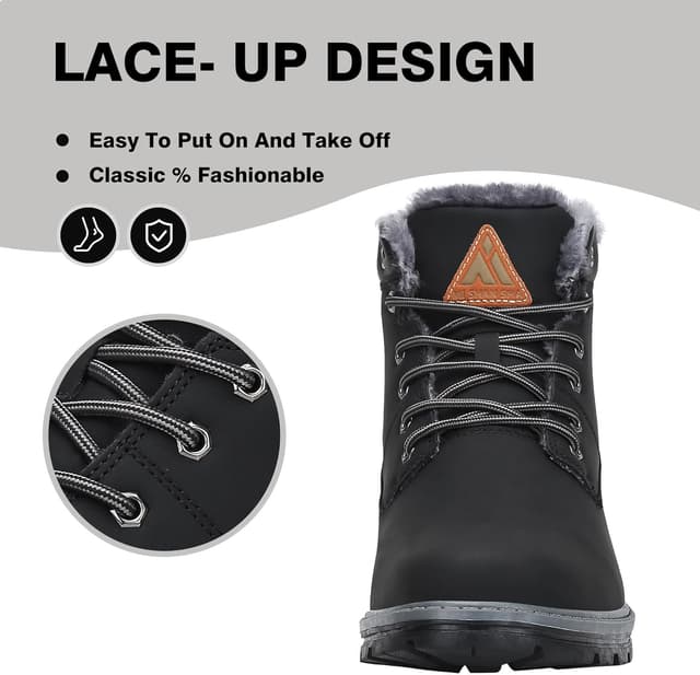 Thumbnail 5 de Mishansha Herren Winterschuhe warme Gefüttert Winterschuhe