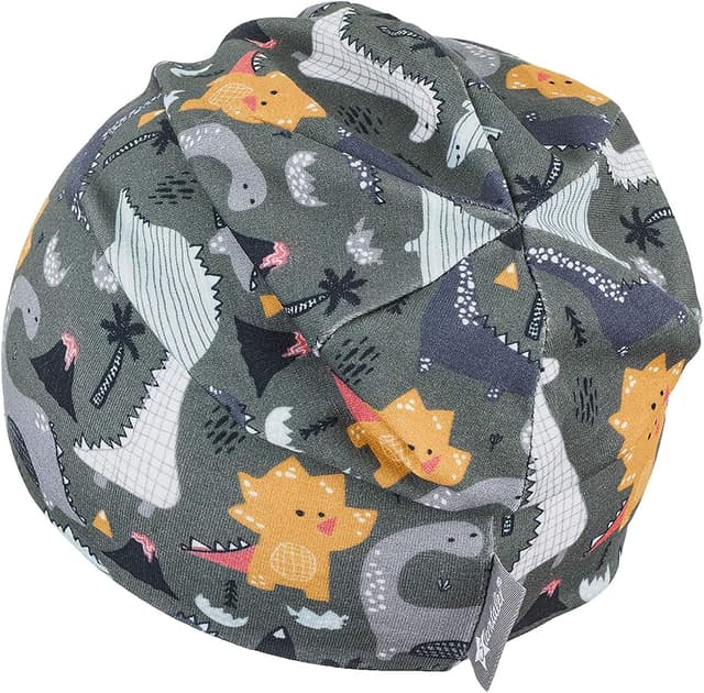 Detalle de Sterntaler Baby Jungen-Strampler mit Dino-Mütze Beanie, Dunkelgrün – Größe 47 (ab 9 Monaten)