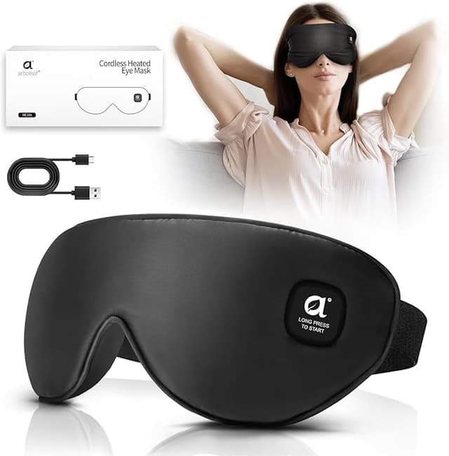 Imagen de Arboleaf Antifaz Térmico sin cables para ojos secos en OfertitasTOP