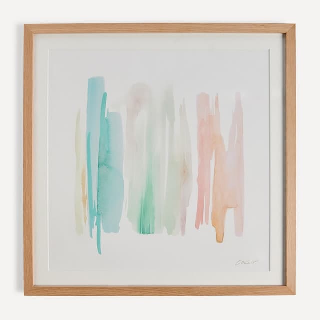 Detalle de El Corte Inglés Cuadro acuarela Verde 🎨