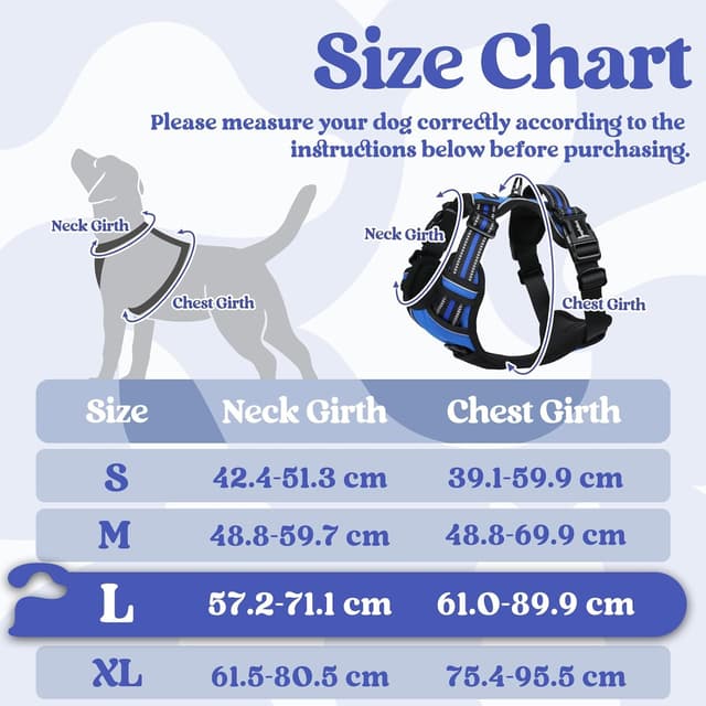 Detalle 2 de rabbitgoo No Pull Dog Harness L with handle