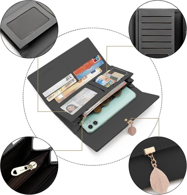 Detalle 2 de CALIYO portefeuille femme 19 cm