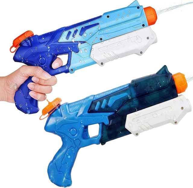 Detalle de Vivyklfc Water Pistols 2-Pack (300ml) – Leak-proof pump-action water blasters with 8–10m range
