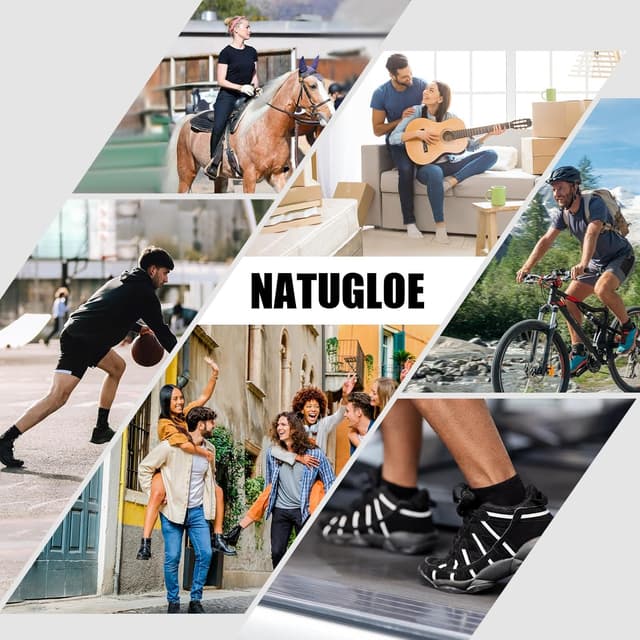 Thumbnail 5 de Natugloe Quarter Sportsocken 8 Paar Baumwolle