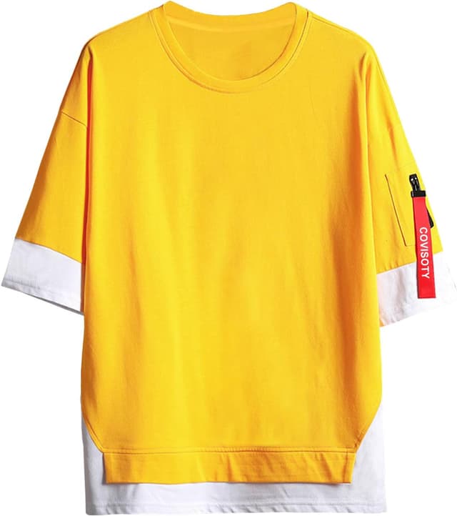 Detalle de Covisoty Kurzarm T-Shirt aus Baumwolle