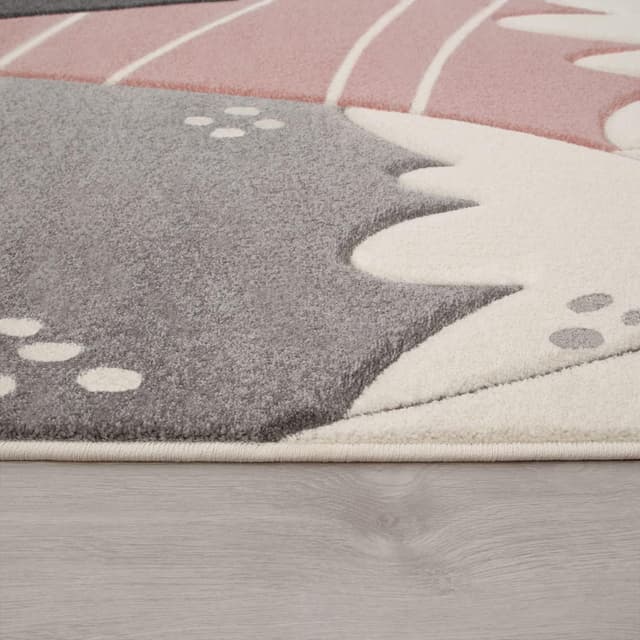 Detalle de Paco Home Kinderteppich für das Kinderzimmer (3D-Optik), 140 x 200 cm