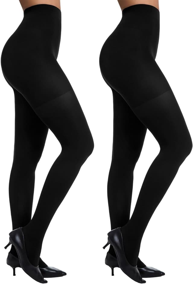 Imagen de Citystl 2 Pairs Black 60D Tights for Women en OfertitasTOP