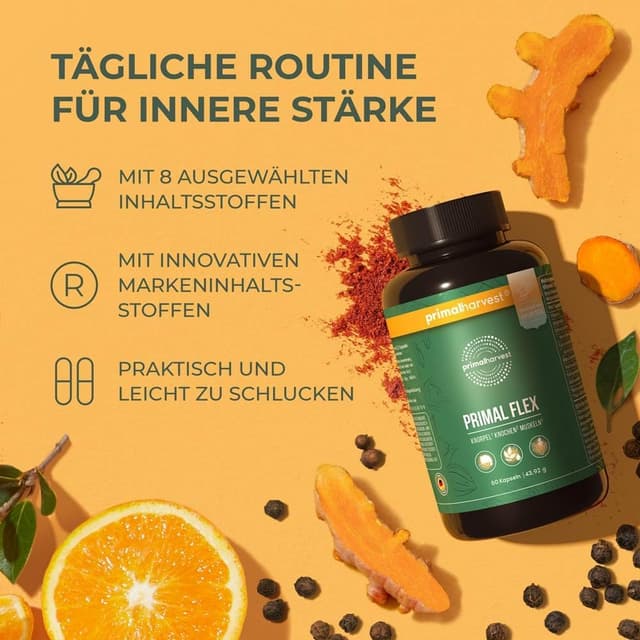 Thumbnail 4 de Primal Harvest Gelenk Aktiv Plus 60 Kapseln Gelenkpräparat 💊