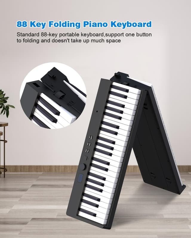 Detalle 1 de OYAYO 88-Tasten-Faltpiano mit Bluetooth MIDI
