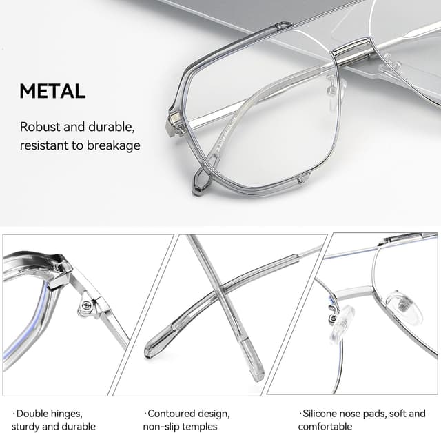 Thumbnail 3 de Dollger Pilotenbrille Blaulichtfilter UV400 PC Gaming