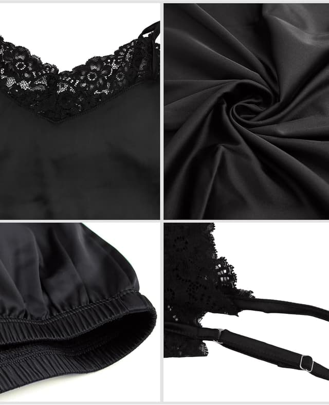 Thumbnail 5 de Heersan Pyjama court satin pour femme