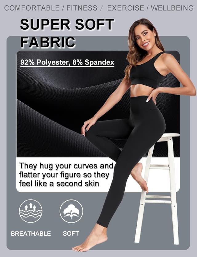 Detalle 2 de FULLSOFT Buttery Soft High-Waisted Tummy Control Leggings for Women