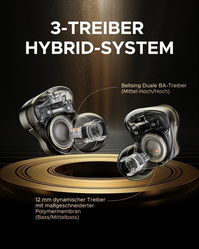 Detalle 2 de SOUNDPEATS H3 In-Ear Kopfhörer mit LDAC