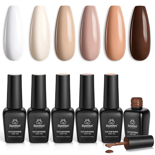 Detalle de Beetles UV Gel Nagellack Set 6 Farben