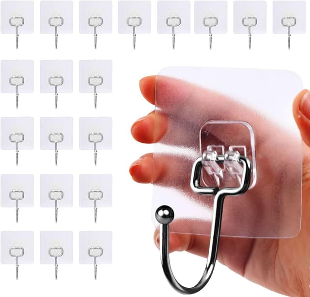 Thumbnail 6 de AOMEES Adhesive Heavy Duty Hooks 8kg 12pcs