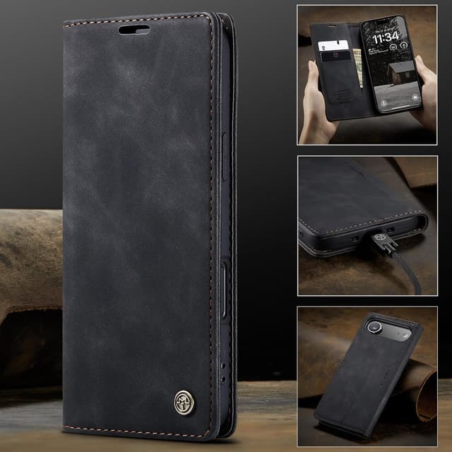 Thumbnail 4 de Monweicz Hülle für iPhone17 Air Flip Case Schwarz