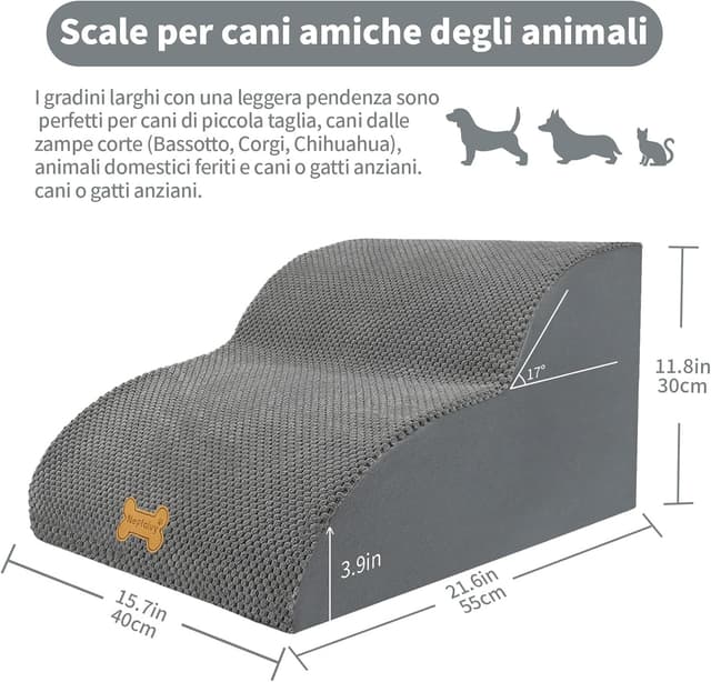 Detalle 2 de Nepfaivy Scaletta per cani 45x40x34 cm