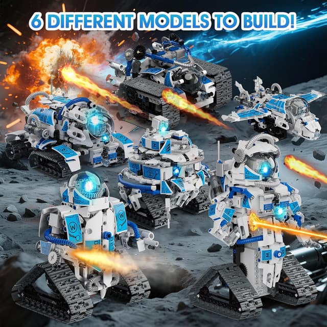 Thumbnail 3 de Sunrad Technic Roboter 6-in-1 Bauspielzeug