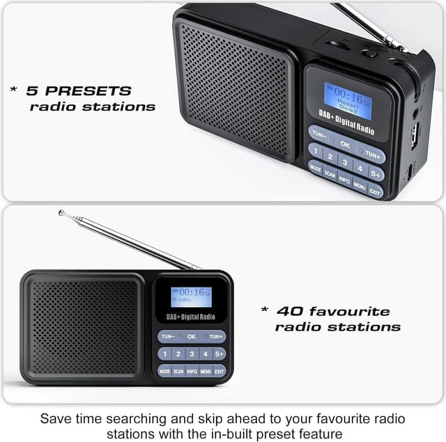 Thumbnail 5 de Gallypek DAB Radio 2200 mAh portable