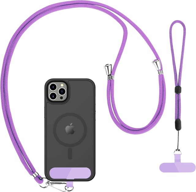Detalle de CACOE Cell Phone Lanyard with Adjustable Neck Strap and Wrist Strap