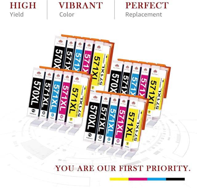 Detalle 2 de Toner Kingdom Toner 570XL 571XL Pack für Canon