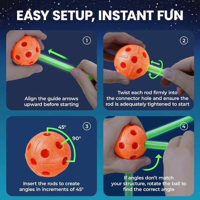 Thumbnail 6 de Tiny Land Glow Fort Kit 130 Pieces 🧩