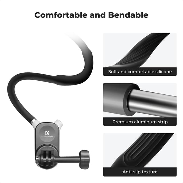 Thumbnail 6 de K&F Concept Magnetic Neck Mount for GoPro Hero & DJI Osmo Action (POV neck holder with flexible angle)