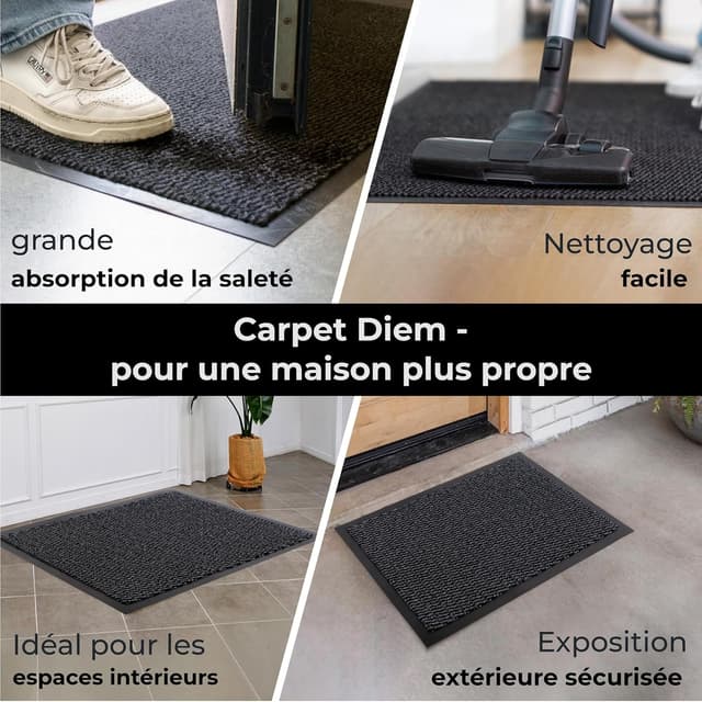 Detalle de Carpet Diem Paillasson Intérieur 40x60 Anthracite